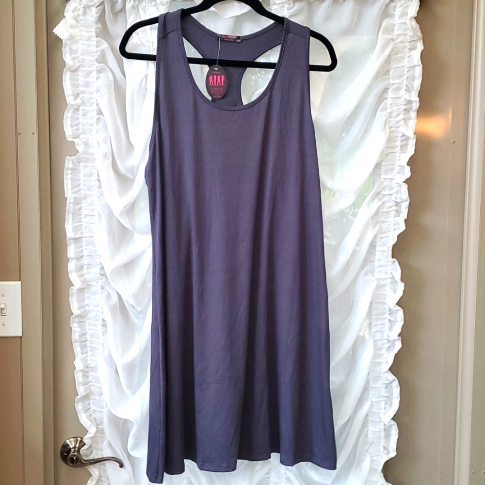 AVIDLOVE NWT Racer Back Grey Dress